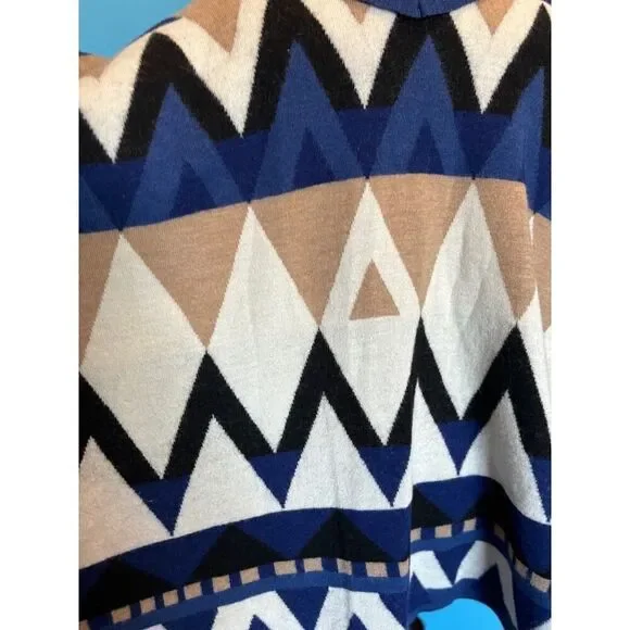 Mint! Peruvian Connection Sweater Poncho Cowl Neck Baby Alpaca Wool O/S - Picture 7 of 8